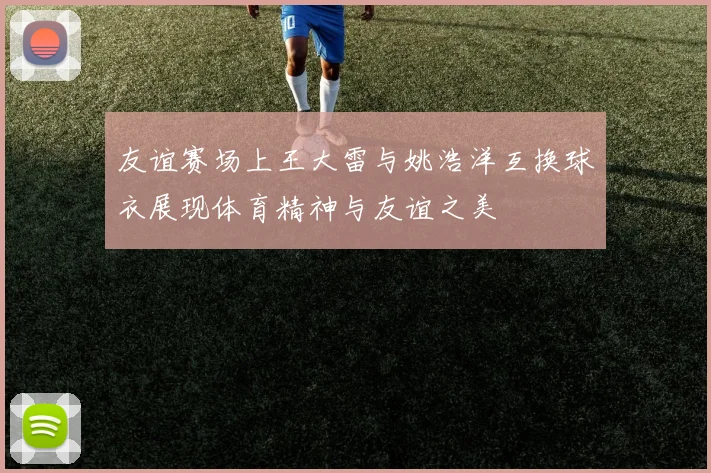 友谊赛场上王大雷与姚浩洋互换球衣展现体育精神与友谊之美
